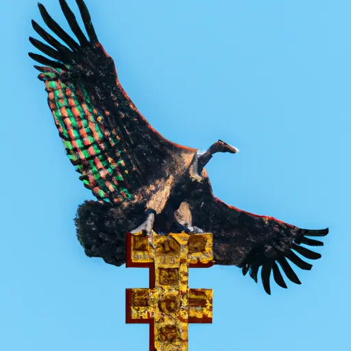 Eagle on cross